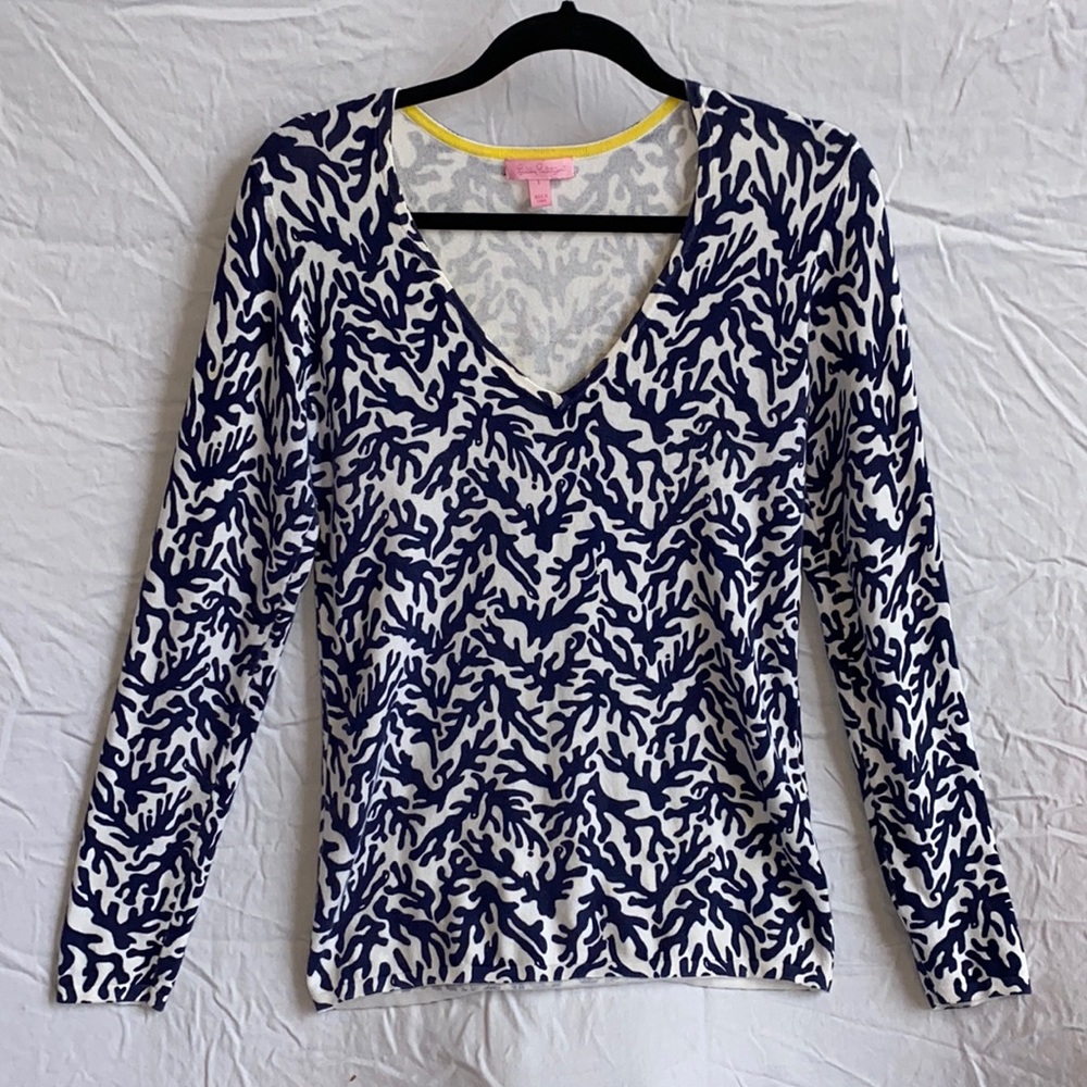 coral pint Lilly Pulitzer sweater